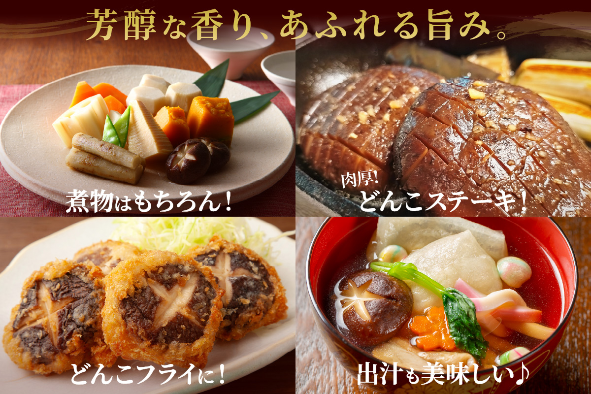 自然豊かな浜田市弥栄町で原木栽培した「干し椎茸どんこセット」 きのこ 椎茸 どんこ 干ししいたけ 【041_1198】