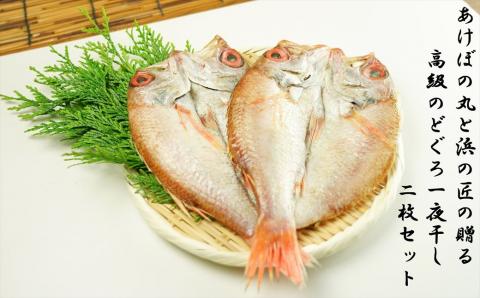 山陰浜田港あけぼの丸と浜の匠の贈る高級のどぐろ一夜干し2枚セット 魚 魚介類 のどぐろ 干物 干もの 一夜干し 【146_2025】