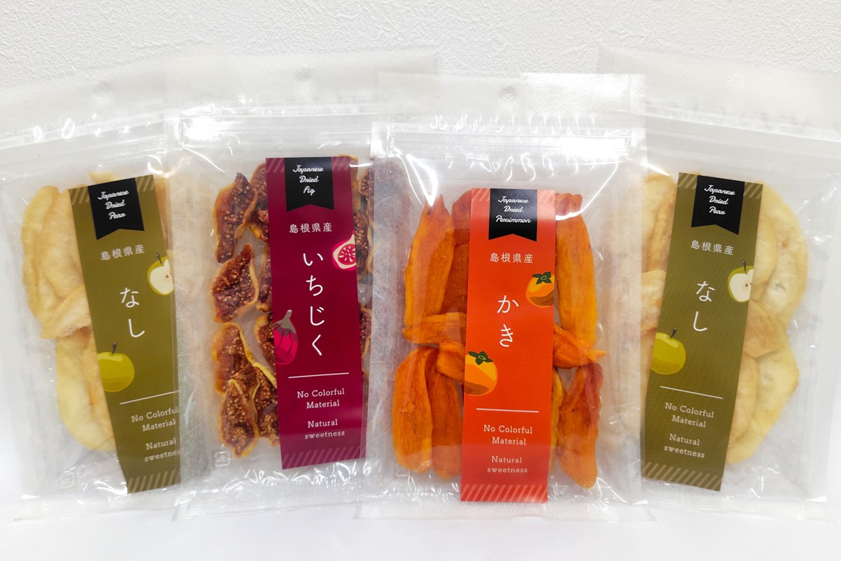 【先行予約】はまだ特産の西条柿、赤梨、いちじくのドライフルーツセット＜10月上旬より順次配送＞ 【032_2109】