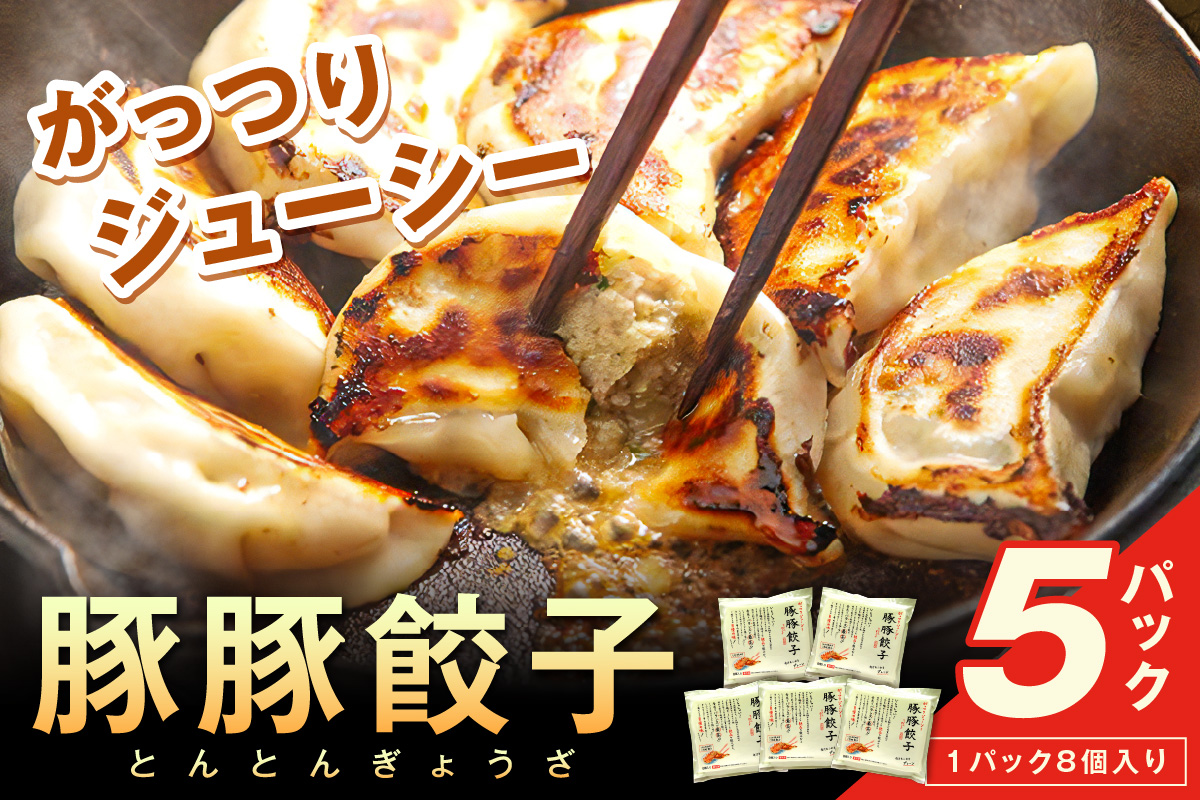 浜田生まれ浜田育ち がっつりジューシー「豚豚餃子」（5パック入り） 惣菜 餃子 ギョーザ 冷凍 簡単調理 焼くだけ おかず おつまみ 【067_1939】