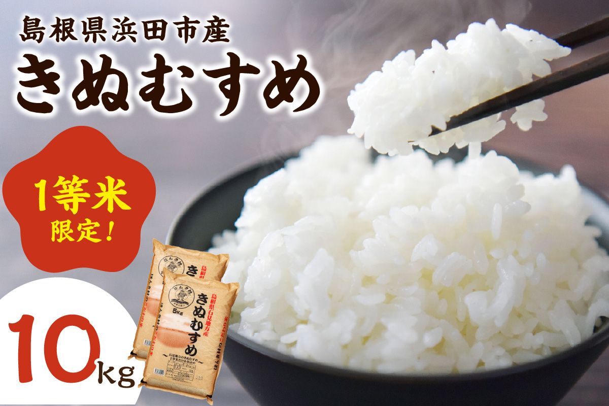 【令和7年産】浜田市産きぬむすめ10kg お取り寄せ 特産 お米 精米 白米 ごはん ご飯 コメ 新米 新生活 応援 準備 10キロ 10kg 10キロ【197_1957】