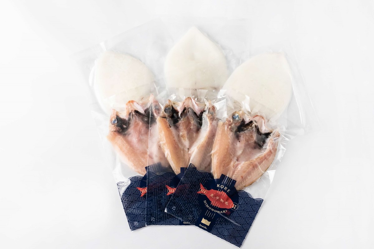 島根県浜田加工ノドグロと真イカの一夜干し合計6枚（約500g） 【005_0145】