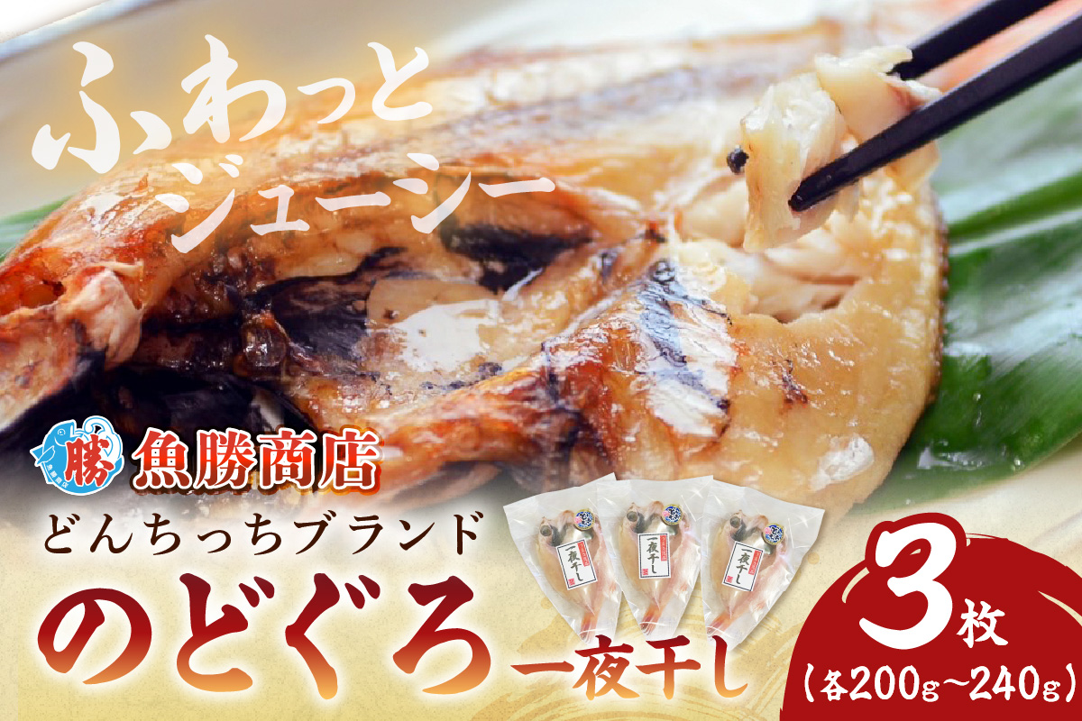 のどぐろ一夜干し 200g～240g（3枚） 干物 ひもの 一夜干し のどぐろ 魚 のどぐろ一夜干し 【136_1997】