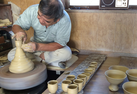 A-677 雪舟焼 袋盃 よりどり2個セット【選択】【袋盃 2個 徳利 盃 一体型 酒器 おしゃれ 雪舟焼 陶器 セット ギフト 贈答 プレゼント 贈り物】