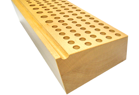 B-623 ブナ材ツールラック（大）【ブナ材ツールラック 大 ツールラック 工具ラック ブナ材 高級感 ラック 手作り 天然 こだわり ツールボックス 木製 工具入れ 工具 ディスプレイスタンド 収納ラック 収納 ツールホルダー レザークラフト レザークラフトツール ギフト プレゼント 贈答 贈り物】