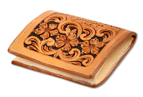 D-61 コインボックス　フローラル【コインボックス フローラル 花柄 コインケース 牛革 本革 コインボックス レザー コンパクト メンズ レディース 革財布 ギフト プレゼント 贈答 贈り物 小銭入れ 小銭ケース ケース 小さい おしゃれ 財布】