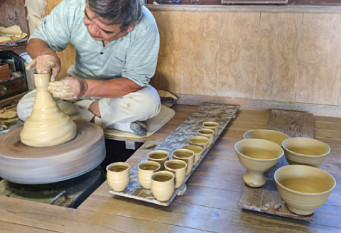 B-145 雪舟焼　フリーカップ2個組【雪舟焼 フリーカップ カップ コップ 焼酎 アイスコーヒー ミルク 雲模様 おしゃれ ギフト プレゼント 贈り物 贈答 2個組 ペア】