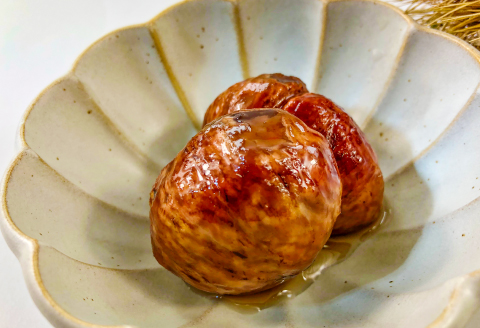 A-1149 ラム酒でしっとり美味しい　和栗の渋皮煮（蜜煮）【栗 菓子 くり 和栗 渋皮煮 国産 蜜煮 ラム酒 おやつ お菓子 マロン マロングラッセ 和風 大粒 シロップ スイーツ 食品 数量限定 季節限定 期間限定 果物 くだもの】