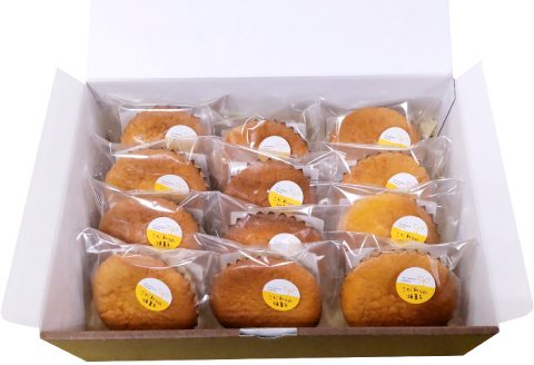 A-1250 きめ細かいしっとりマドレーヌ【マドレーヌ まどれーぬ 12個 洋菓子 焼き菓子 スイーツ デザート 個包装 しっとり おやつ 手土産 贈り物 ギフト お取り寄せ お祝い 島根県 益田市】