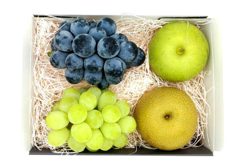 B-1170 赤梨とぶどうのセット