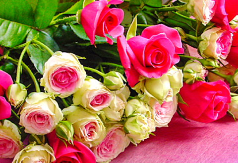 B-212 花持ち最高！！バラの花束