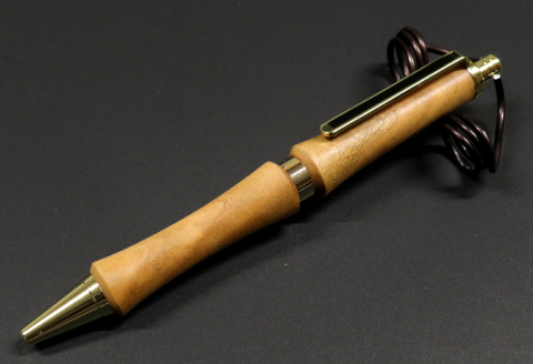 C-1166 ハンドメイドボールペン（ノック式）桜 1本