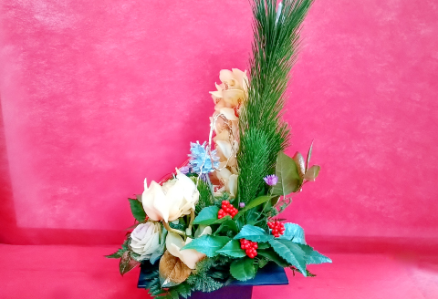 C-520 お正月用　フラワーアレンジメント