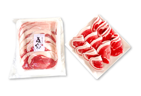 A-866 天然いのしし肉 (焼肉用厚切りスライス)【猪肉 ジビエ 焼肉用 厚切り スライス モモ バラ 2種 セット 無添加 冷凍 下処理済み 炭火焼 鉄板焼き バーベキュー アウトドア キャンプ ギフト 贈答 贈り物】