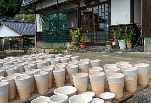 A-476 雪舟焼 豆皿 4枚（大・小 各2枚）【雪舟焼 陶器 豆皿 大 小 各2枚 計4枚 取り皿 小皿 皿 食器 うつわ インテリア おしゃれ お皿 ギフト プレゼント 贈答 贈り物】