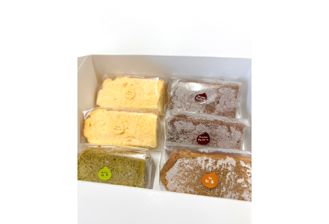 A-1249 メイプル牛乳と新鮮な卵で出来たふわふわしっとりシフォンケーキ 6個入【シフォンケーキ ケーキ スイーツ 洋菓子 焼き菓子 お菓子 おかし 冷凍 プレーン 抹茶 チョコ さくら いちご キャラメル 詰め合わせ しっとり ふわふわ 島根県 益田市】