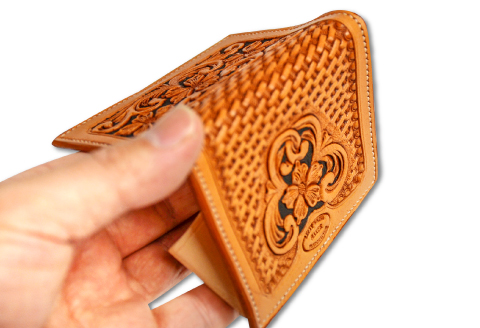 D-61 コインボックス　フローラル【コインボックス フローラル 花柄 コインケース 牛革 本革 コインボックス レザー コンパクト メンズ レディース 革財布 ギフト プレゼント 贈答 贈り物 小銭入れ 小銭ケース ケース 小さい おしゃれ 財布】