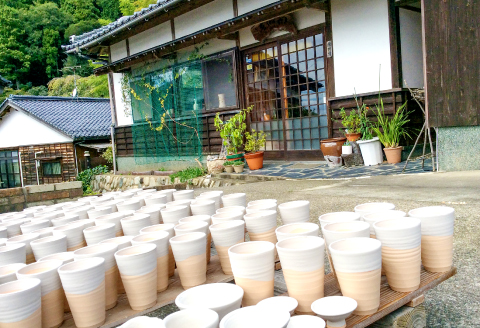 A-143 雪舟焼　フリーカップ【雪舟焼 フリーカップ カップ コップ 雲模様 おしゃれ ギフト プレゼント 贈り物 贈答】