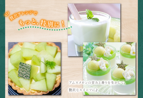 A-1148 【先行予約】益田産 あまーいアムスメロン 3～5玉（秀品）【先行予約 アムスメロン 3玉～5玉 メロン 糖度14度以上 季節限定 期間限定 早期予約 果物 フルーツ プレゼント 贈り物 ギフト 数量限定】