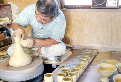 A-143 雪舟焼　フリーカップ【雪舟焼 フリーカップ カップ コップ 雲模様 おしゃれ ギフト プレゼント 贈り物 贈答】