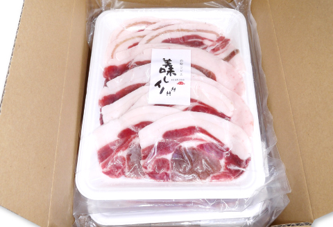 A-866 天然いのしし肉 (焼肉用厚切りスライス)【猪肉 ジビエ 焼肉用 厚切り スライス モモ バラ 2種 セット 無添加 冷凍 下処理済み 炭火焼 鉄板焼き バーベキュー アウトドア キャンプ ギフト 贈答 贈り物】