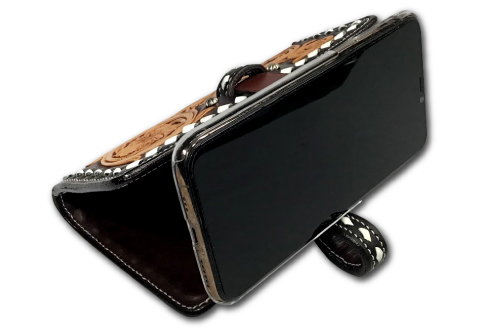 F-841 手帳型スマホケース【牛ヌメ革スマホケース 1個 16cm×8cm×3cm カードポケット×4 スラッシュポケット×1 ファッション カスタムメイド 小物 日用品 スマホケース 手帳型 ハンドメイド 手作業 手縫い 手染め 本革 牛革 レザー レザークラフト カービング 丈夫 長持ち レディース メンズ 経年変化】