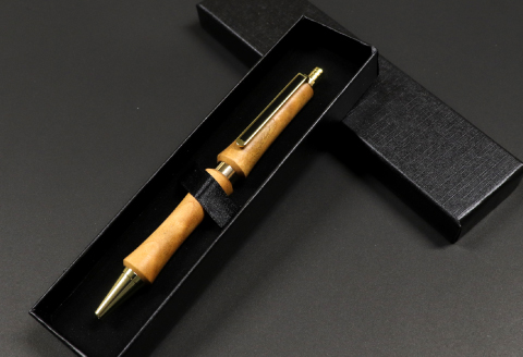 C-1166 ハンドメイドボールペン（ノック式）桜 1本