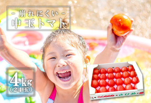 A-805 熟感トマトさひめ 4kg（24玉）【野菜 やさい トマト とまと 熟感トマト 桃太郎ヨーク 4kg 24玉 パスタ 煮込み 炒め物 日持ち 期間限定 季節限定 9月～3月発送】