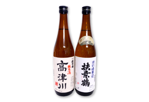 A-85 益田の銘酒、扶桑鶴「純米酒高津川」「特別純米酒」セット【清酒 純米酒 高津川 720ml×1本 特別純米酒 扶桑鶴 720ml×1本 計2本 飲み比べ フルーティー 辛口 日本酒 常温 ギフト 贈答 贈り物 プレゼント】