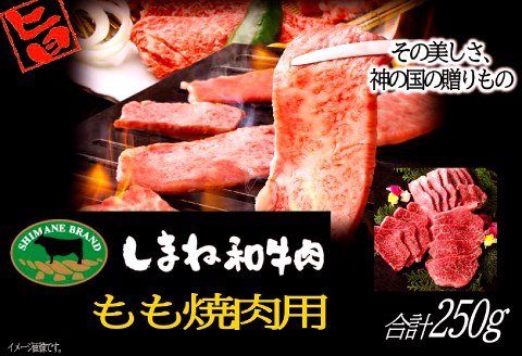 A-1010 しまね和牛 モモ (焼肉用) 250g【牛肉 焼肉 和牛 ブランド牛 牛 肉 もも にく お祝い ご褒美 贅沢 特別 ご馳走 やきにく】