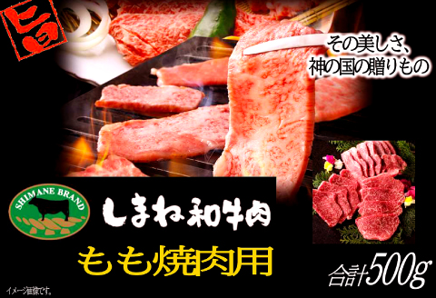 B-1013 しまね和牛 モモ(焼肉用) 500g【牛肉 焼肉 和牛 ブランド牛 牛 肉 もも にく お祝い ご褒美 贅沢 特別 ご馳走 やきにく】