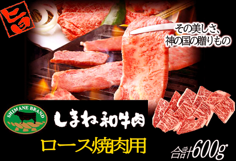 C-1026 しまね和牛 ロース(焼肉用) 600g【和牛 牛肉 牛 肉 ロース にく お祝い ご褒美 贅沢 特別 ご馳走 焼肉 やきにく】