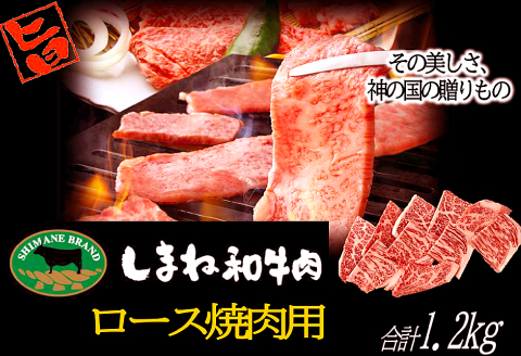 D-1034 しまね和牛 ロース(焼肉用) 1.2kg【牛肉 焼肉 和牛 ブランド牛 牛 肉 ロース 1.2キロ にく お祝い ご褒美 贅沢 特別 ご馳走 やきにく パーティー】