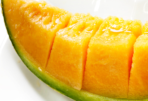 B-1153 【先行予約】夏と秋に食べたい益田のアールスメロン 2玉×2回コース（定期便）【メロン 先行予約 期間限定 季節限定 早期予約 果物 くだもの フルーツ アールスメロン 秋作 夏作 旬 定期】