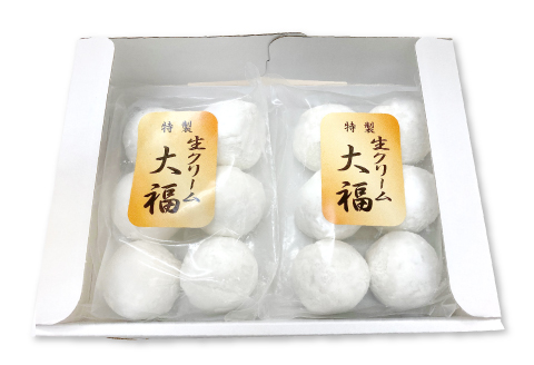 冷凍生クリーム大福　12個入【生クリーム 大福 冷凍 12個 詰め合わせ セット 洋菓子 和菓子 粒あん お土産 手土産 おやつ お茶菓子 お茶のお供 ギフト 贈答 贈り物 お歳暮 お中元】