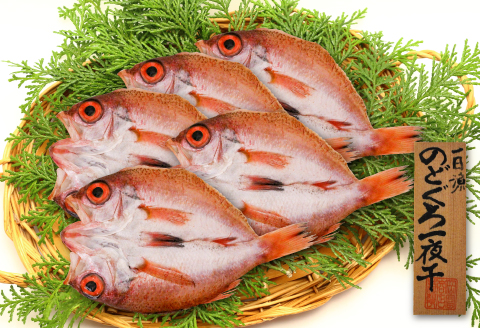 小ぶりだけど旨い干物　のどぐろ一夜干し 5枚【350g のどぐろ干物 無添加 天日塩 魚介類 魚 高級魚 ノドグロ アカムツ あかむつ 干物 新鮮 冷凍 真空パック 贈答 ギフト 父の日 母の日】