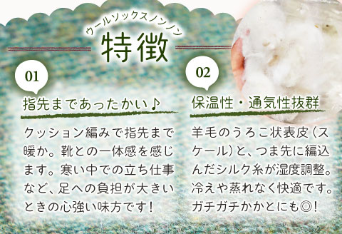 ひつじ飼いが作る ごほんゆびウールソックス Mサイズ(グリーン)【ウール ソックス 5本指 靴下 Mサイズ グリーン 緑色 深緑 レディース メンズ 男女兼用 島根県 大田市】