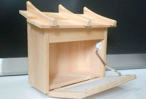 和風木製ポスト【 木製ポスト ポスト 木製 和 手作り 】