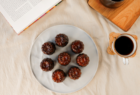 さんべの米粉カヌレ 10個［プレーン］【無添加 グルテンフリー 米粉 100% コシヒカリ 小麦粉不使用 個包装 カヌレ プレーン 母の日 ギフト】