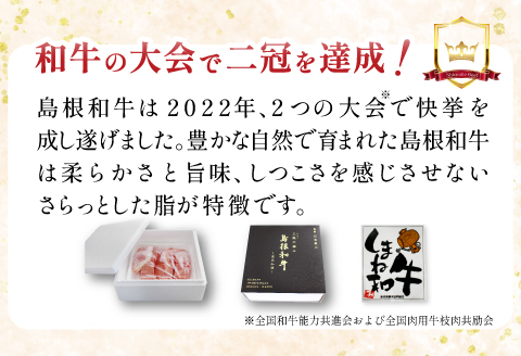 三瓶の極み 島根和牛A5 焼肉用500g