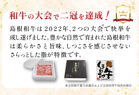 三瓶の極み 島根和牛A5 すき焼き用500g