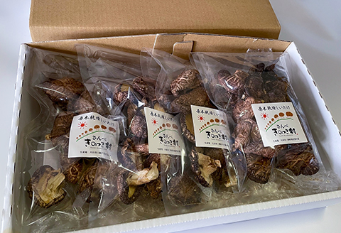 さんべきのっこ村の原木乾燥しいたけ（200g）【干し椎茸 5袋 干ししいたけ 個包装 国産 原木しいたけ 無農薬 化学肥料不使用 天然素材 乾物 きのこ ギフト 贈り物】