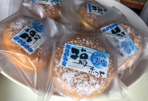 しまね・石見の海岸塩ブッセ（14個入り）【ブッセ 14個 1個当たり約35～40g 塩バター 塩 藻塩 焼き菓子 お菓子 詰め合わせ セット 個包装 贈答 母の日 ギフト プレゼント】