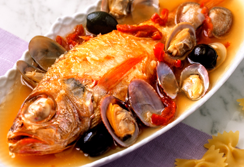 のどぐろ好きにおすすめ！のどぐろ詰め合わせBセット【のどぐろ 干物 2尾 姿煮 2尾 アクアパッツァ 1尾 ノドグロ アカムツ のどぐろ一夜干し のどぐろ煮付 のどぐろのアクアパッツァ 煮魚 トマト アサリ 洋食 個包装 冷凍 自宅用 贈答 ギフト 島根県 大田市】