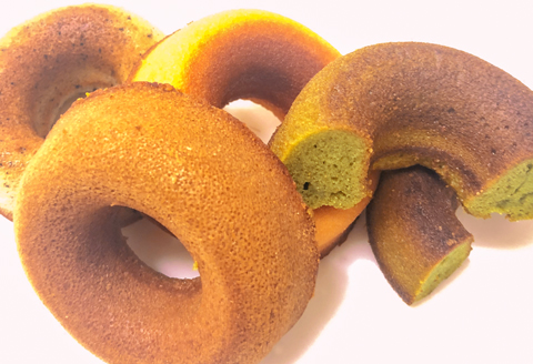 三瓶米粉 焼きドーナツ 天使のまる〇（12個入り）【6種×2個 プレーン カフェ きな粉 抹茶 チョコチップ 黒ごま 洋菓子 お菓子 おやつ ギフト セット コシヒカリ 地元食材 母の日】