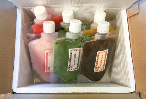 お茶屋のシェイク＆スムージーセット【3種 アイス 抹茶 ほうじ茶 マンゴー 苺 飲むアイス 飲むかき氷 ギフト 手土産 子供 おやつ 氷菓子 デザート スイーツ 詰め合わせ 冷凍 母の日】