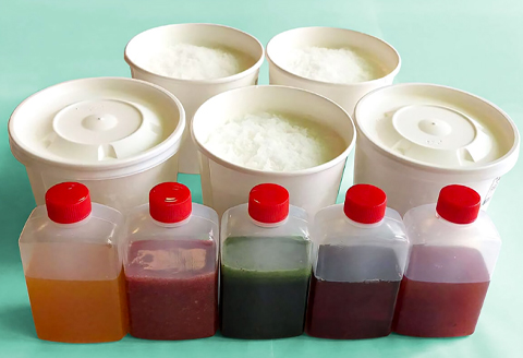 ふわサラかき氷　5個セット【かき氷 セット 抹茶 ほうじ茶 三瓶高原茶 和三盆 苺 ブルーベリー アイス 氷菓子 ギフト お土産 子供 おやつ デザート スイーツ 詰め合わせ 島根県 大田市】