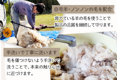 ひつじ飼いが作る ごほんゆびウールソックス Lサイズ(ベージュ)【ウール ソックス 5本指 靴下 Lサイズ ベージュ レディース メンズ 男女兼用 島根県 大田市】