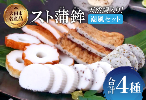 匠が造る天然鯛入りストかまぼこ～潮風セット～【かまぼこ カマボコ 蒲鉾 野焼き さつま揚げ 3種 詰め合わせ セット 大田市産 レンコ鯛】