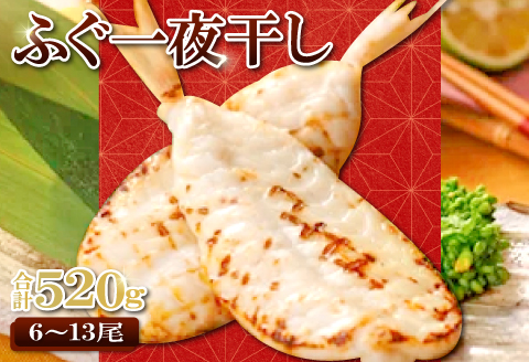 魚本来の旨味を生かした「ふぐ一夜干」　約520g【フグ 干物 520g ふぐ 一夜干し 新鮮 一夜干 骨なし 肉厚 うす塩 冷凍 酒の肴 晩酌 おつまみ 唐揚げ 贈答 ギフト 父の日 母の日 国産】
